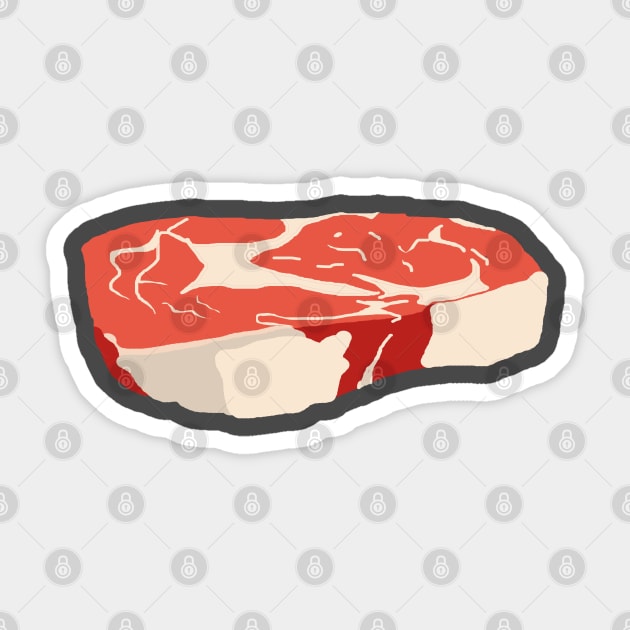 Steak Illustration Sticker by ahadden